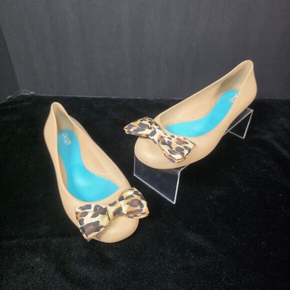 Oka B Leopard Bow Ballet Flats 8 - Picture 1 of 10